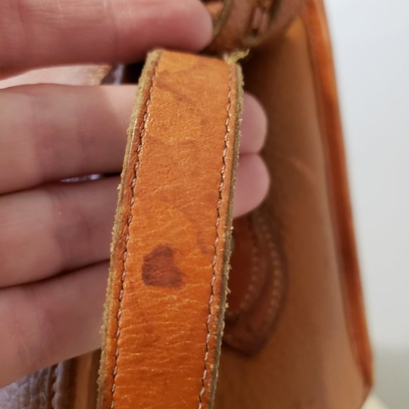 Vintage 1980s Authentic Dooney & Bourke Leather Satchel Purse w/ Shoulder Strap - Picture 11 of 12